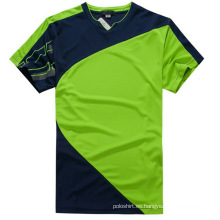 Camiseta de fútbol seca 100% poliéster para hombre